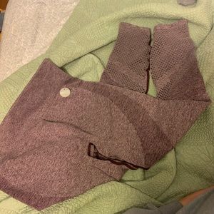 Purple workout leggings from pink